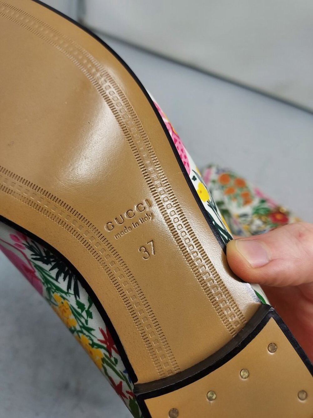 Gucci X KEN SCOTT Jordaan Floral White Horsebit Loafer Shoe - Picture 10 of 11